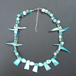 An abalone shell choker circa 1970's.